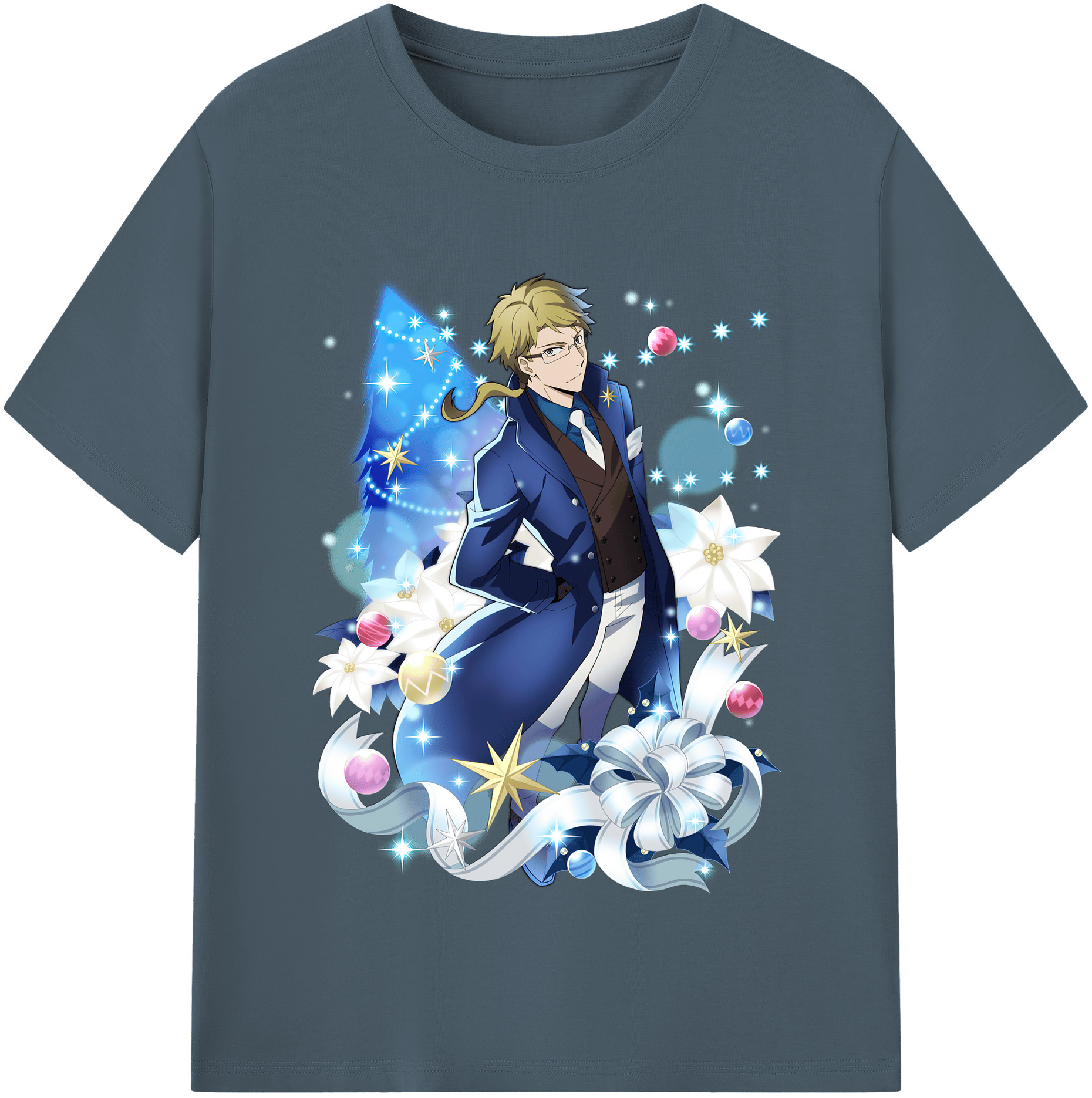 （画像用） 文豪ストレイドッグス Bungo Stray Dogs 綿100％半袖Tシャツ（フロントプリント）